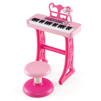 Kids Piano, Keyboard 37-Key Kids Toy Keyboard Piano with Microphone