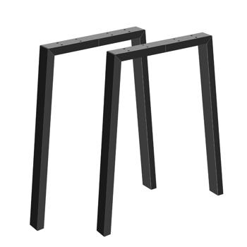 28\\'\\'H Table legs, Modern Office Desk Legs, Heavy Duty Iron and Industrial Design, DIY Metal Furniture Legs for Coffee Dinning Table, Bench Stool, Cabinet, Sofa, Chair (Dismount 28”H x 24”W, 2PCS)