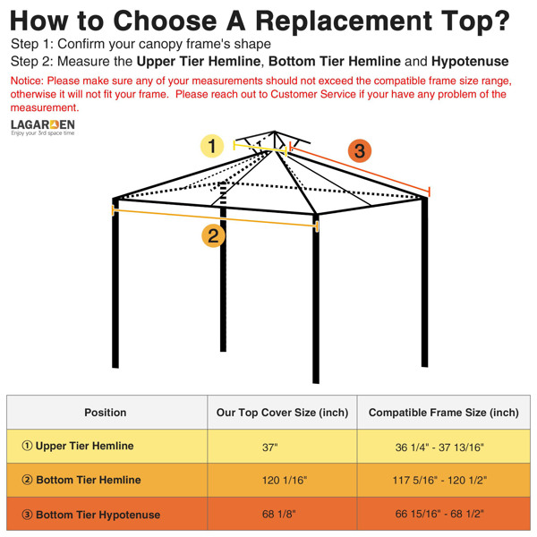 Replacement Canopy Top, 10' x 10' Pop-Up Canopy Top Cover for Canopy Straight Leg Tent Top Cover (1pc Top Cloth Only) --No shipments on weekends