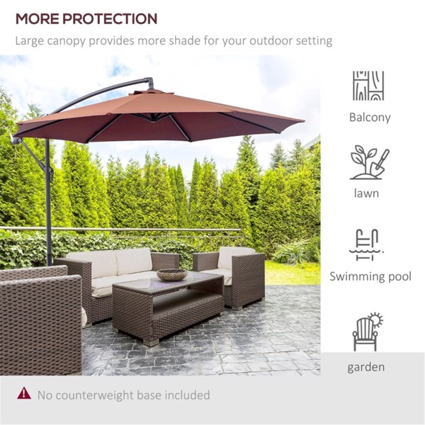 Outdoor beach umbrella/Patio Offset Umbrella  ( Amazon Shipping)（Prohibited by WalMart）