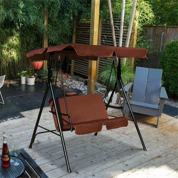 2-Seat Patio Swing Chair with awning