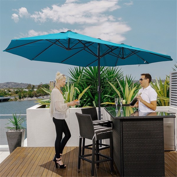 Outdoor beach umbrella/Double-Sided Market Umbrella  ( Amazon Shipping)（Prohibited by WalMart）