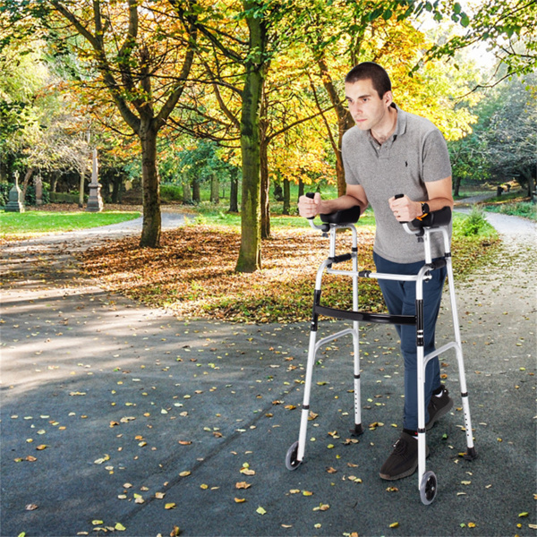 Foldable walking aids, toilet safety railings