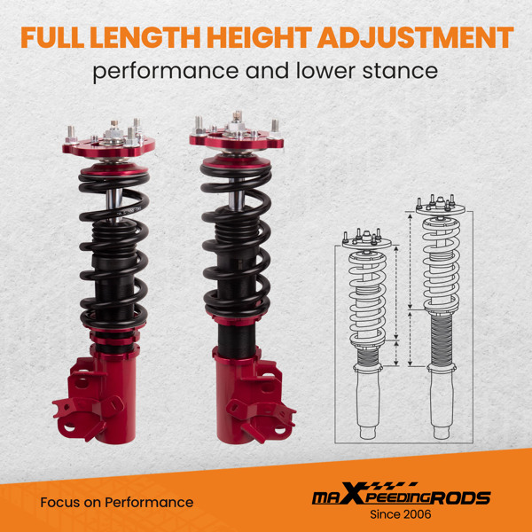 24 Levels Adjustable Damper Coilovers for HONDA CIVIC VIII 2006-2011 FG1 FG2 FA1-FA5 FD1 FD2 Shocks Strut