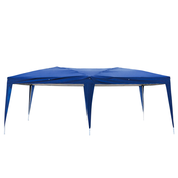 3 x 6m Four Windows Practical Waterproof Folding Tent Blue