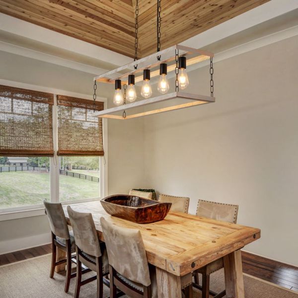 Filep 5 - Light Farmhouse Kitchen Island Pendant Light[No Bulb][Unable to ship on weekends, please place orders with caution]