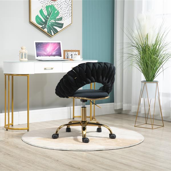 Computer Chair Office Chair Adjustable Swivel Chair Fabric Seat Home Study Chair