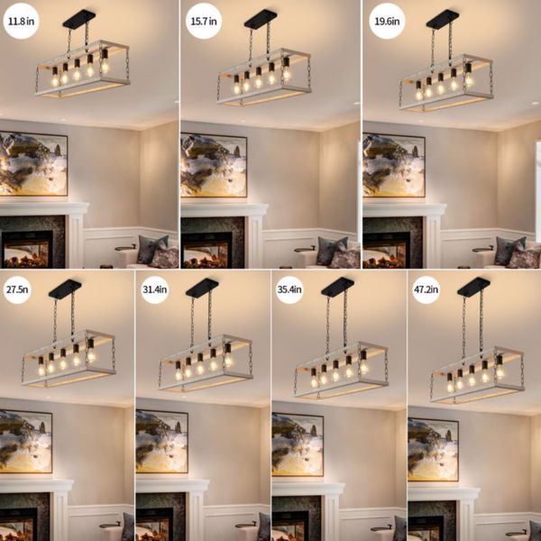 Filep 5 - Light Farmhouse Kitchen Island Pendant Light[No Bulb][Unable to ship on weekends, please place orders with caution]