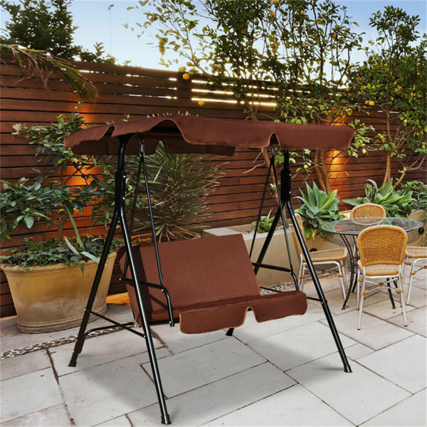 2-Seat Patio Swing Chair with awning