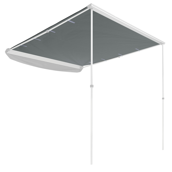 239 x 197cm Canopy for Carside Awning,Rooftop Pullout Ripstop UPF50+ Side Awning, Reinforced Hinges & Poles for Jeep/SUV/Truck/Van only Roof （ No shipping on weekends.）