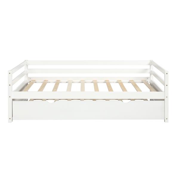 Daybed with Trundle Frame Set, Twin Size, White