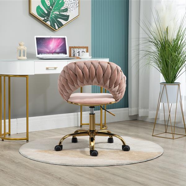 Computer Chair Office Chair Adjustable Swivel Chair Fabric Seat Home Study Chair