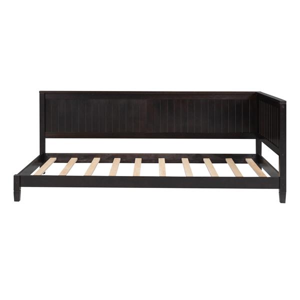 Twin Size Wood Daybed/Sofa Bed, Espresso