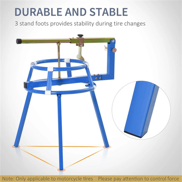 Tire Changer Stand Fit for 16-24in Tyres Motorcycle Tyre Changing Stand with Adjustable Bead Breaker