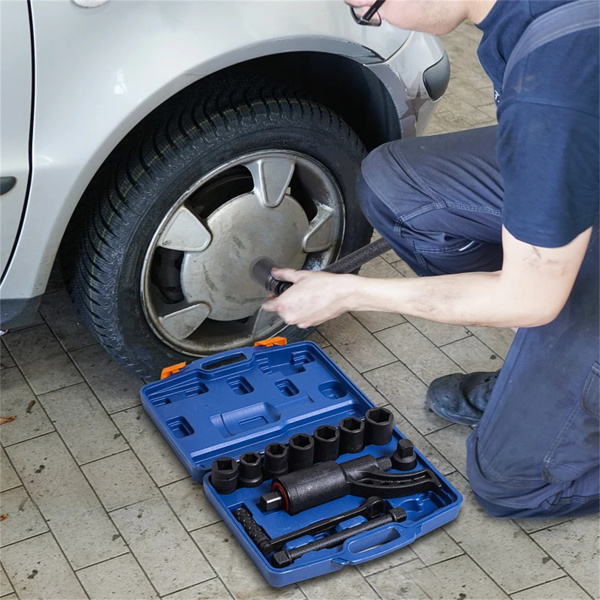 7 Piece Torque Wrench Labor Saving Lug Nut Wrench/Multiplier w/Cr-v Socket