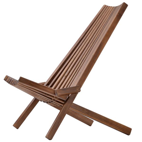 Folding wood chair