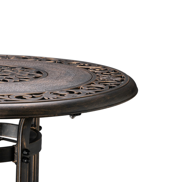 32*32*41" Outdoor Cast Aluminum Round Dining Table