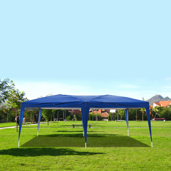 Lotto 3 x 6m Two Windows Practical Waterproof Folding Tent Blue