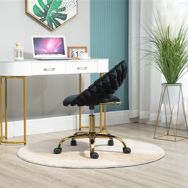 Computer Chair Office Chair Adjustable Swivel Chair Fabric Seat Home Study Chair