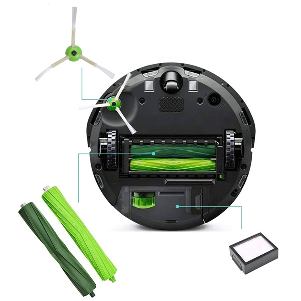 适用于：iRobot Roomba i3 i3+ i4 i4+ i6 i6+ i7 i7+ i8 i8+ E5 E6 E7系列扫地机 边刷（配螺丝）（周末不发货）-11