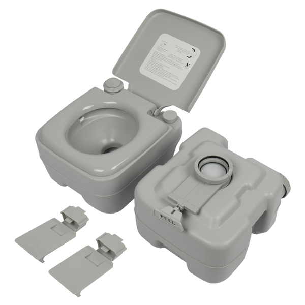 20L Portable Removable Flush Toilet with Double Outlet（Same as 44809271）