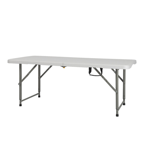 4ft Foldable Lift Patio Plastic Table White