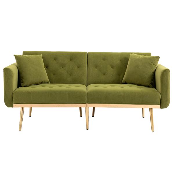 Velvet  Sofa , Accent sofa .loveseat sofa with metal  feet