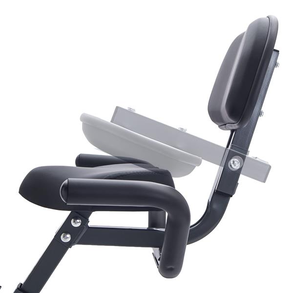 Folding Exercise Bike, Fitness Upright and Recumbent with 16-Level Adjustable Resistance, Arm Bands and Backrest 