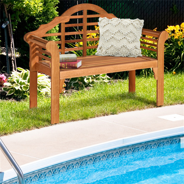 Wooden garden benches can be folded for garden patio furniture