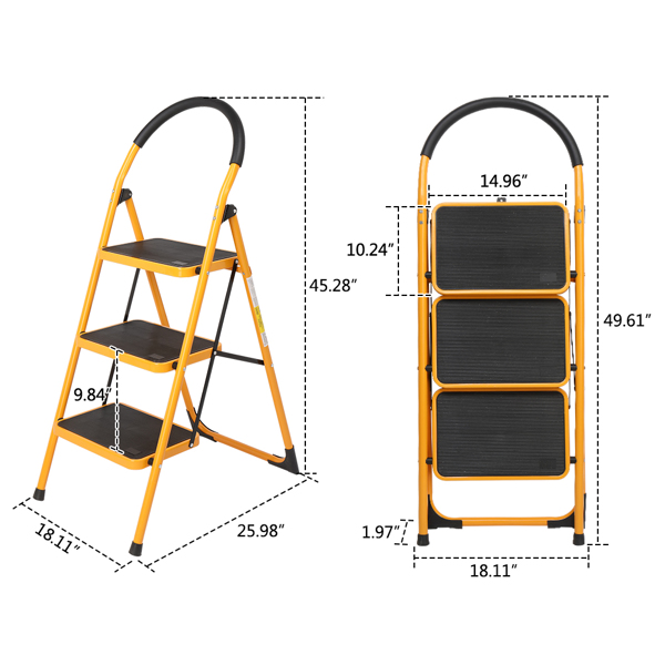 3 Step Ladder Step Stool