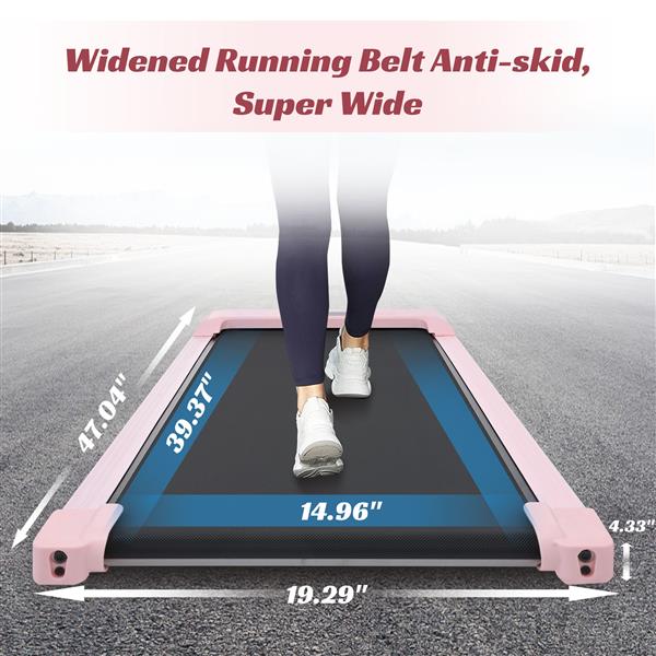 2 in 1 Under Desk Electric Treadmill 2.5HP, Remote Control, Display, Walking Jogging Running Machine Fitness Equipment for Home Gym Office