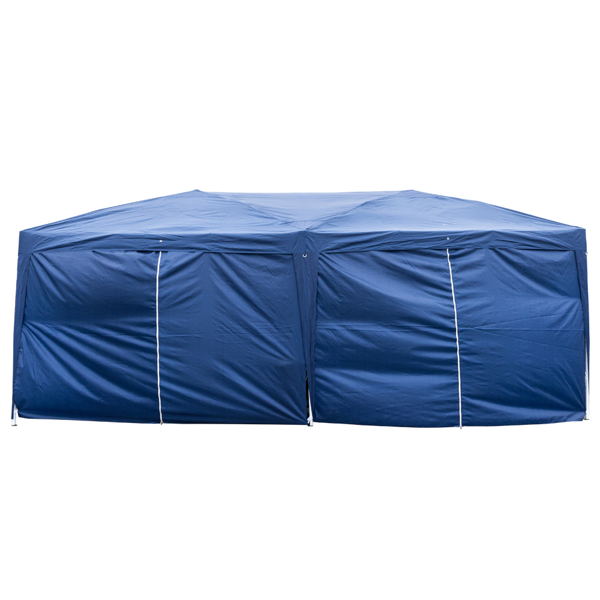 3 x 6m Four Windows Practical Waterproof Folding Tent Blue