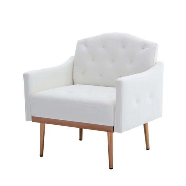 Accent  Chair  ,leisure single sofa  with Rose Golden  feet