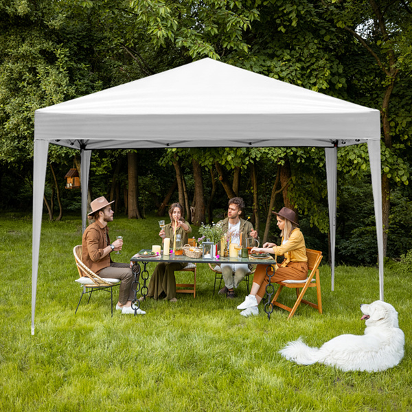 3 x 3m Practical Waterproof Right-Angle Folding Tent White