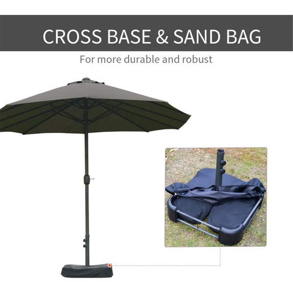 Outdoor beach umbrella/Double-Sided Market Umbrella  ( Amazon Shipping)（Prohibited by WalMart）