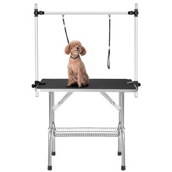 36\\" Professional Dog Pet Grooming Table Adjustable Heavy Duty Portable w/Arm & Noose & Mesh Tray