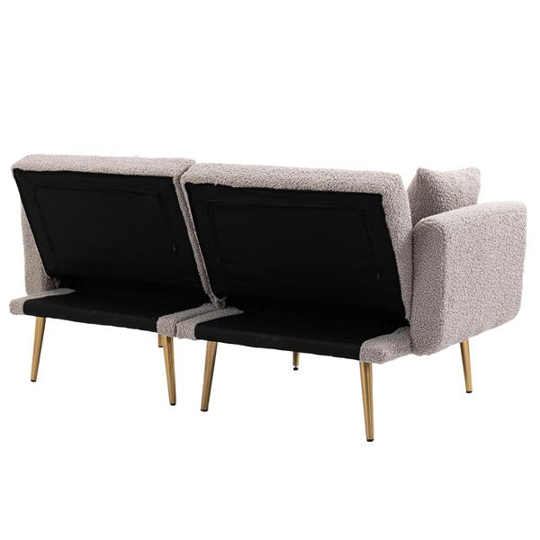 Velvet  Sofa , Accent sofa .loveseat sofa with metal  feet