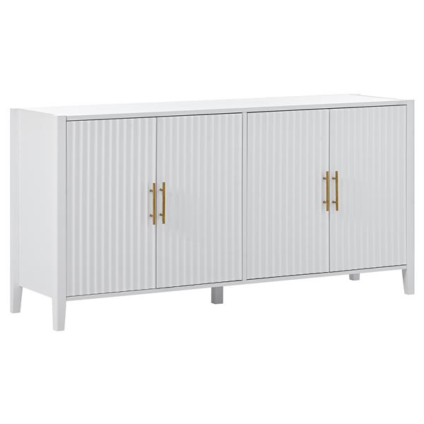 Accent Storage Cabinet Sideboard Wooden Cabinet with Metal Handles for Hallway, Entryway, Living Room