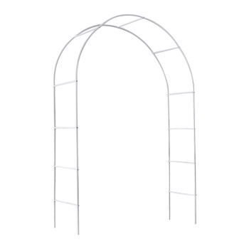 8ft H Metal Garden Arch Trellis,Adjustable Arbor Trellis for Garden Climbing Plants Support 