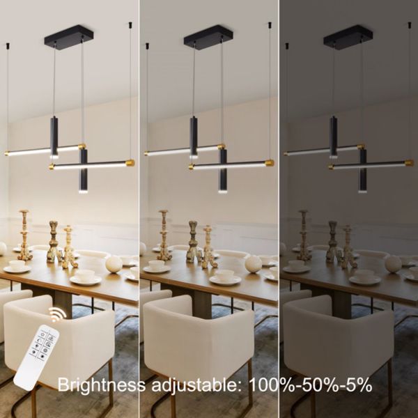 Javeriah 4 - Light Dimmable Kitchen Island Linear LED Pendant[No Bulb][Unable to ship on weekends, please place orders with caution]