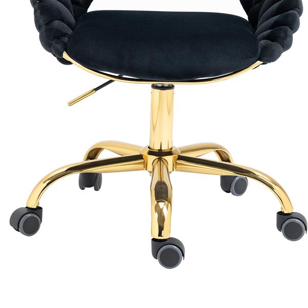 Computer Chair Office Chair Adjustable Swivel Chair Fabric Seat Home Study Chair