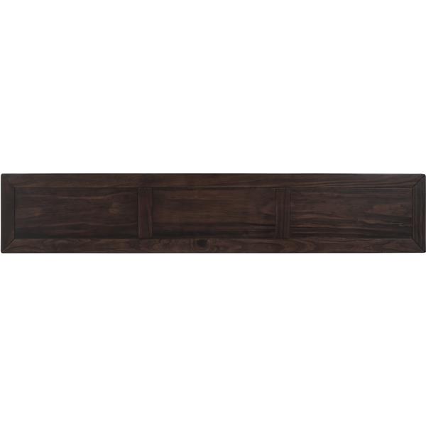 Rustic Entryway Console Table, 60" Long Sofa Table with two Different Size Drawers and Bottom Shelf for Storage (Espresso)