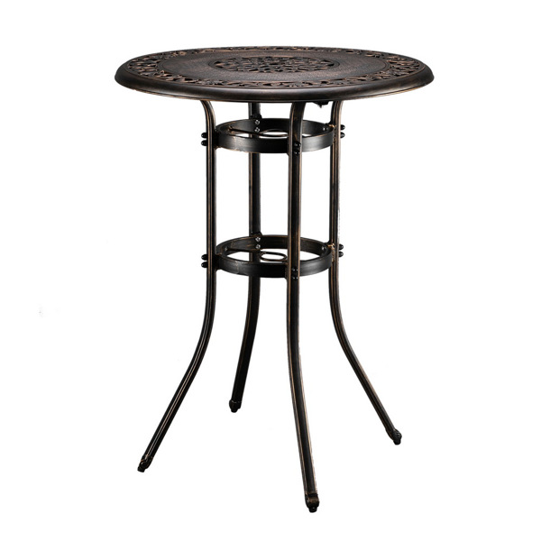 32*32*41" Outdoor Cast Aluminum Round Dining Table