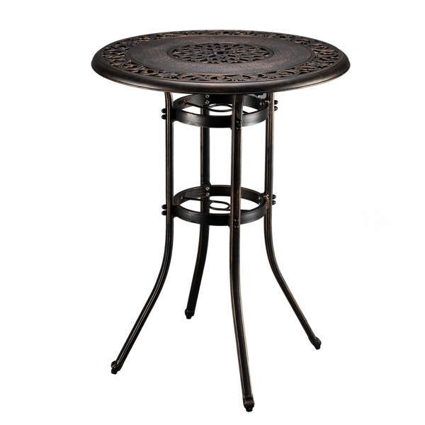 32*32*41" Outdoor Cast Aluminum Round Dining Table