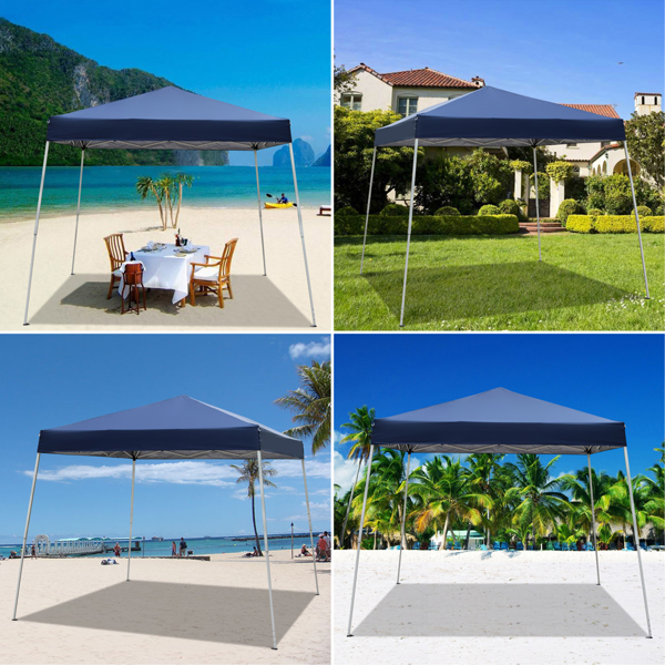 2.4 x 2.4m Portable Home Use Waterproof Folding Tent Blue