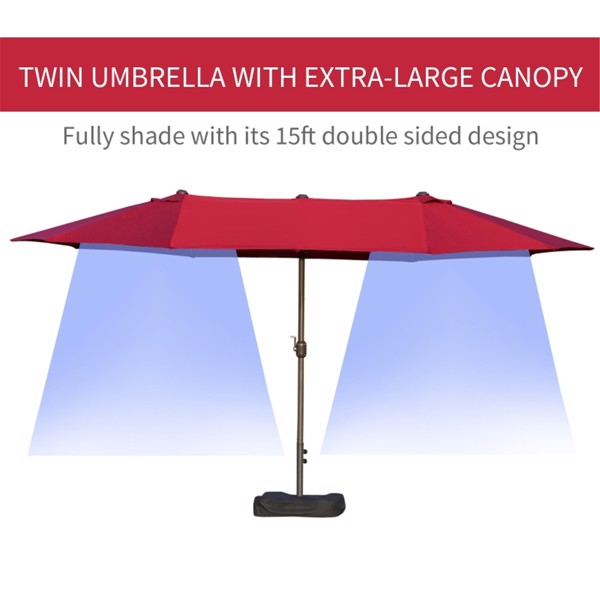 Outdoor beach umbrella/Double-Sided Market Umbrella  ( Amazon Shipping)（Prohibited by WalMart）