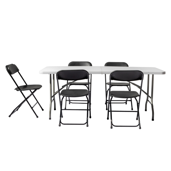 6' Folding Table Portable Plastic Indoor Outdoor Picnic Party Dining Camping Tables