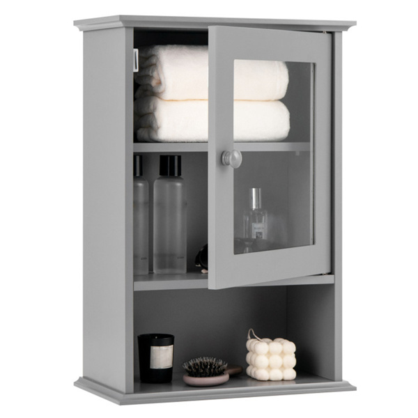 MDF Bathroom locker Gray(Ship using SWISHIP, WALMART prohibits sales)