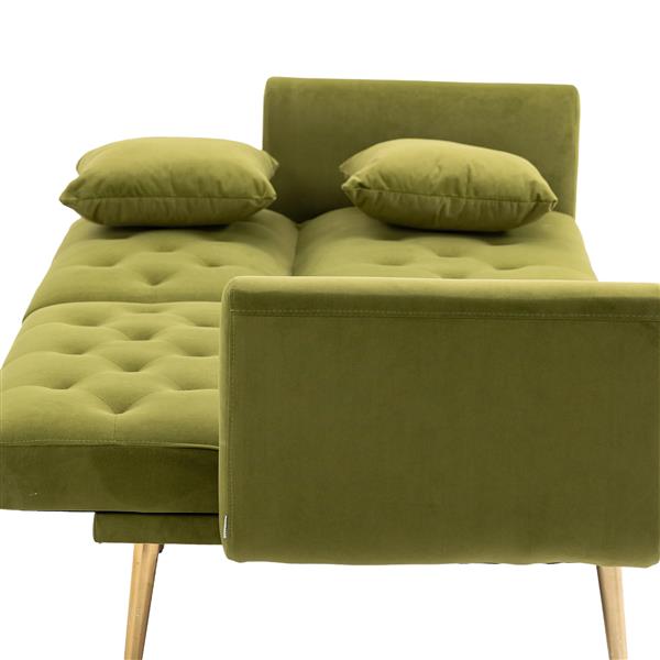 Velvet  Sofa , Accent sofa .loveseat sofa with metal  feet