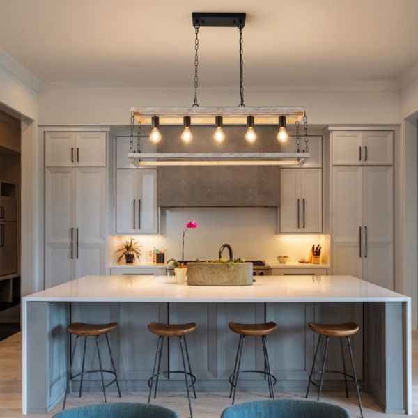 Filep 5 - Light Farmhouse Kitchen Island Pendant Light[No Bulb][Unable to ship on weekends, please place orders with caution]